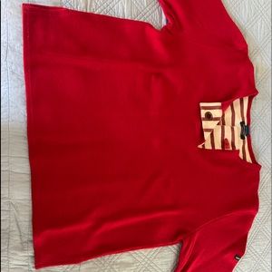 St. James toggle 3/4 sleeve top